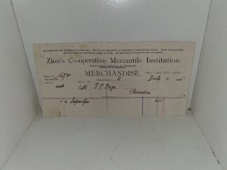 1895 ZCMI Receipt