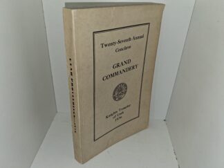 Twenty-Seventh Annual Conclave Grand Commandery: Knights Templar of Utah, 1936 (1936)