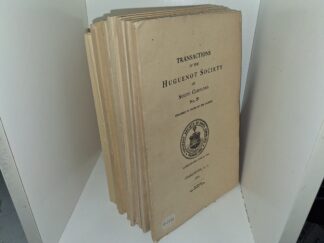 11 Issues of Transactions of the Huguenot Society of South Carolina