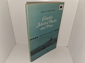 Cowley Selected Poetry and Prose (1970) ~ Edited by James G. Taaffe