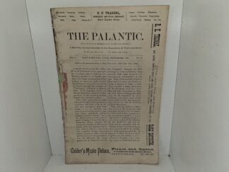 The Palantic: Vol. 1, No. 12, Salt Lake City, Utah, September, 1888 (1888)