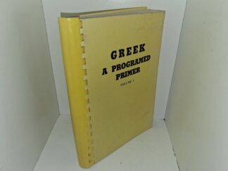 Greek, A Programed Primer: Vol. 1 (1980) ~ by John R. Werner, Ph.D.