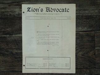 Zion's Advocate: Vol. 30, No. 11, Independence, Missouri, November, 1953 (1953)