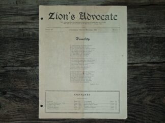 Zion's Advocate: Vol. 31, No. 7, Independence, Missouri, July, 1954 (1954)