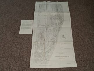 Map Showing Outcrops of Pre-quaternary Ash-flow Tuffs and Volcaniclastic Rocks, Basin and Range Province, Utah (26.25″x48″) (1984) ~ Compiled by Kurt Roggensack, and Jane E. Jenness