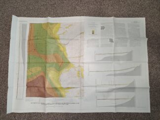 Map Showing the Thickness of Loosely Packed Sediments and the Depth to Bedrock in the Sugar House Quadrangle, Salt Lake County, Utah (42″x30″) (1974) ~ by Edward E. McGregor, Richard Van Horn, and Ted Arnow