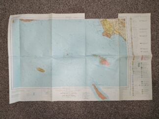 Geologic Map of California Long Beach Sheet (34″x22.5″) (1992) ~ Compiled by Charles W. Jennings