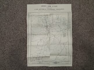 Gidex for Utah: Utah Historical Landmarks Map (19″x27″) (1928-1929) ~ by Edgar M. Ledyard