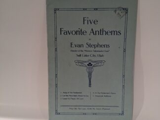 Five Favorite Anthems – Evan Stephens – Paperback – 1927