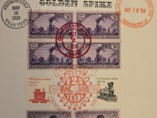Iron Trail to the Golden Spike — John J. Stewart — With Utah Stamps/Cancelations