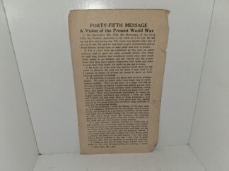 Forty-Fifth Message: A Vision of the Present World War (Church of Christ Independence) (Only 6 Pages, Missing Pages 3 & 4)