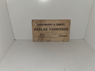 Old Borgwardt & Ernst, Parlor Furniture Business Card (Unknown Publishing Date)