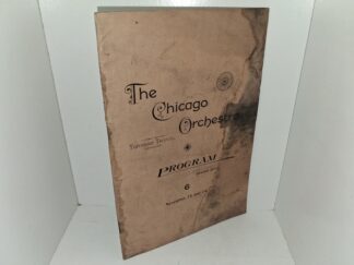 The Chicago Orchestra Program: Season 1894-5: 6, November 23 and 24 (1894-5)