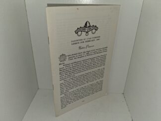 Daughters of Utah Pioneers Lesson for February, 1983 (1983)
