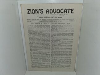 Zion’s Advocate: Vol. 7, No. 5, Independence Missouri, April, 15, 1930 (Publication of The Church of Jesus Christ – Temple Lot) (1930)