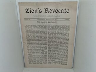 Zion’s Advocate: Vol. 14, No. 7, Independence Missouri, July, 1937 (Publication of The Church of Jesus Christ – Temple Lot) (1937)