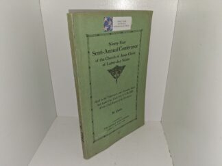 Ninety-First Semi-Annual Conference of the Church of Jesus Christ of Latter-day Saints: Held in the Tabernacle and Assembly Hall, Salt Lake City, Utah, Oct. 8, 9, 10, 1920 With a Full Reports of the Discourses (1920)