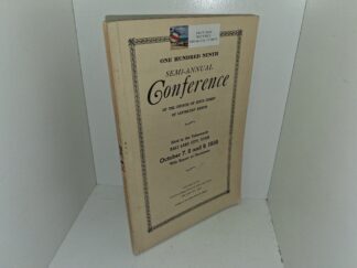 One Hundred Ninth Semi-Annual Conference of the Church of Jesus Christ of Latter-day Saints: Held in the Tabernacle Salt Lake City, Utah, October 7, 8 and 9, 1938 With Report of Discourses (1938)