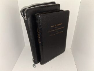LDS, Black Leather, Triple Combination kept in a zipper case (1971)