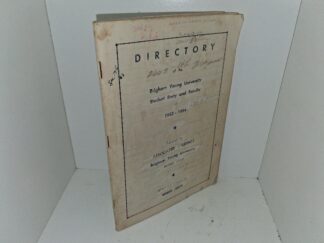 Directory of the Brigham Young University Student Body and Faculty of 1953 - 1954 (1953) ~ Edited and Compiled by White Keys