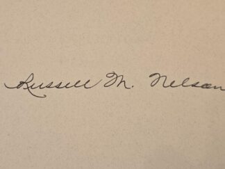 Book Signed by Pres. Russell M. Nelson --- Perfection Pending