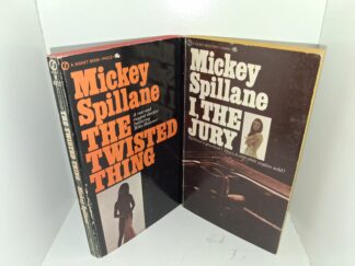 2 Hard-boiled Mystery, Paperback Novels by Mickey Spillane: The Twisted Thing / I, the Jury