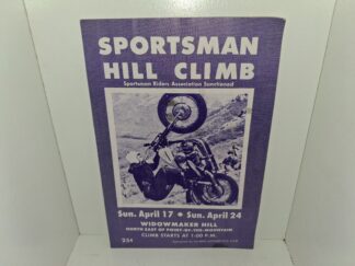 Sportsman Hill Climb Contest Pamphlet (Unknown Printing Date)