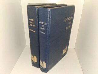 2 LDS Books in Vinyl by James E. Talmage: Articles of Faith / Jesus the Christ