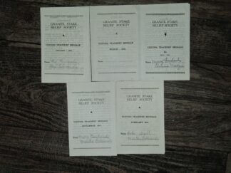 5 LDS, Granite Stake Relief Society Pamphlets from the Years 1941 & 1942