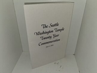 The Seattle Washington temple Twenty Year Commemoration: June 4, 2000 (Pamphlet) (2000)