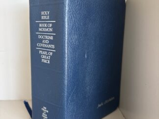 1999 ~ Quad ~ Holy Bible, Book of Mormon, D & C, & Pearl of Great Price ~ Blue Vinyl