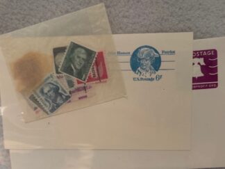 New, Unused Envelope, Post Card & Stamps ~ Unique