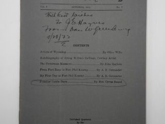 Annals of Wyoming – Vol 9 No. 2 October 1932